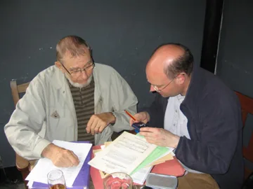 Veljo Tormis and Stephen Layton, London, 2007.