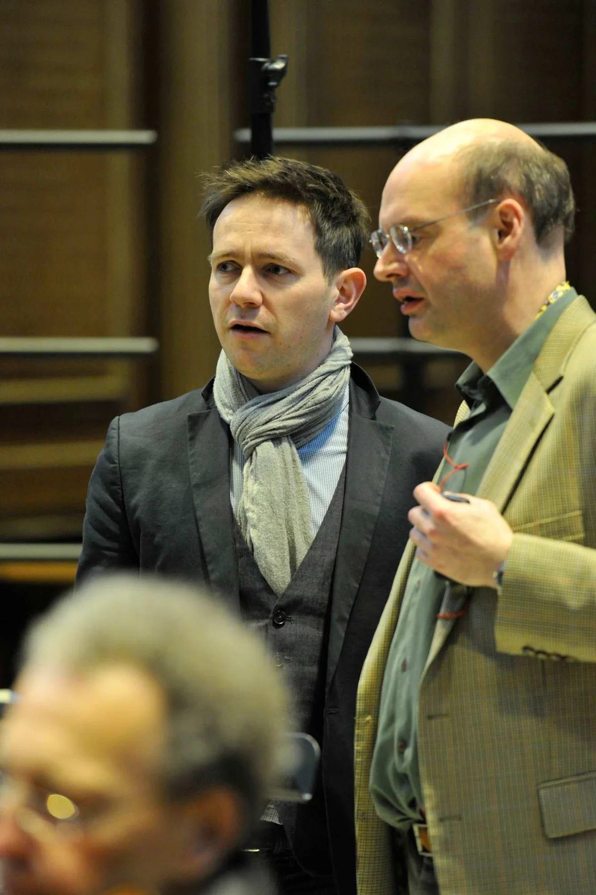 Christmas Oratorio recording session, Trinity College Chapel (January 2013). From Stephen Layton's project Bach: Christmas Oratorio