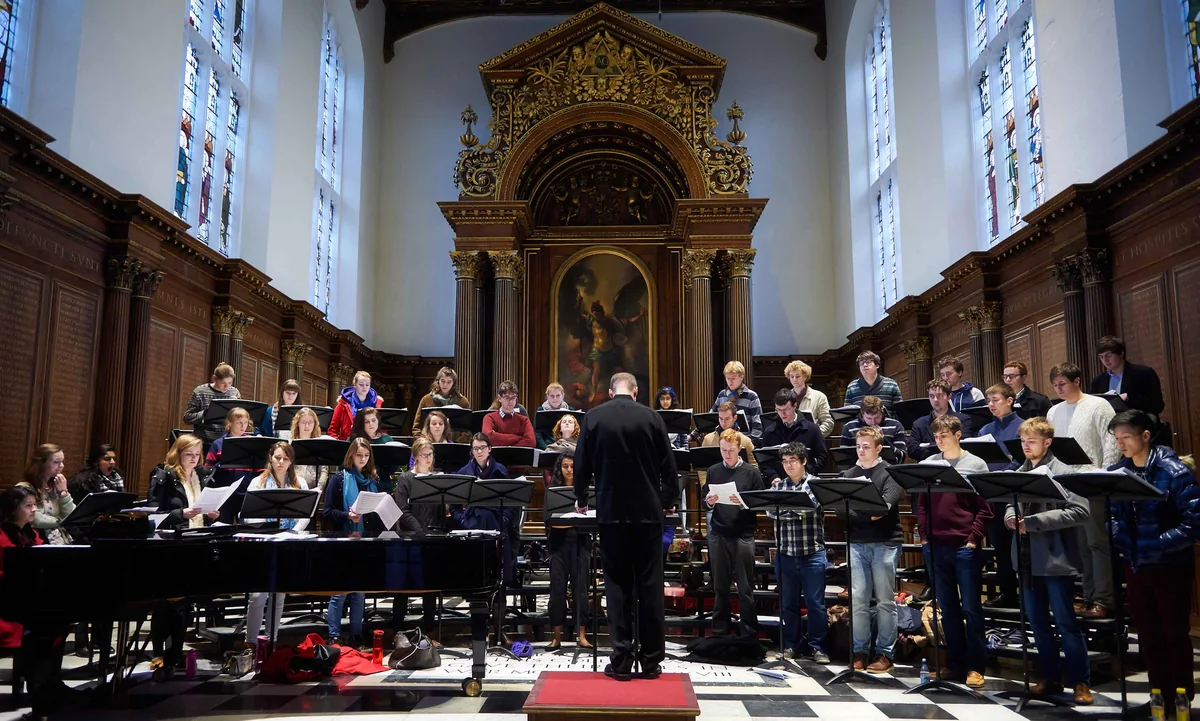 Layton and Trinity College Choir in Trinity Chapel