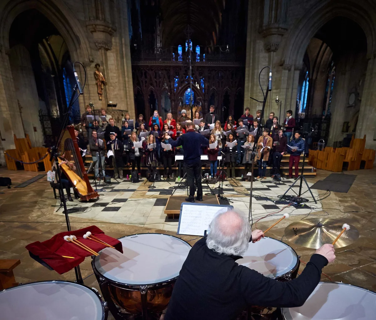 Full forces join to record the Trinity Te Deum. From Stephen Layton's project Ēriks Ešenvalds