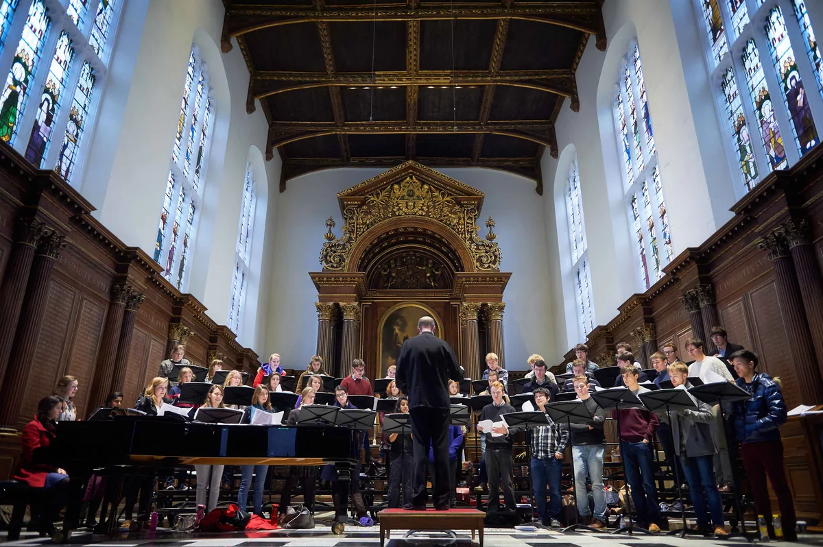 Layton and Trinity College Choir in Trinity Chapel